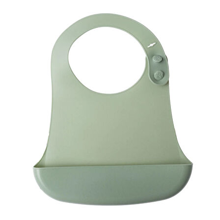 baby plus Silikon Mama Önlüğü - Yeşil