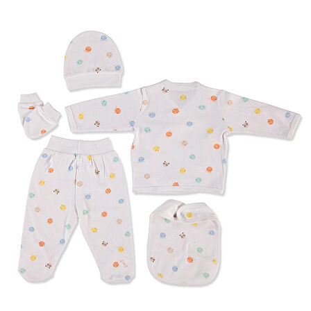 HelloBaby Yenidoğan Bebek Jungle 5li Askı Hastane Çıkışı Unisex