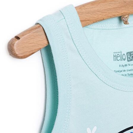HelloBaby Basic Canavar Baskılı Atlet Tshirt Erkek Bebek