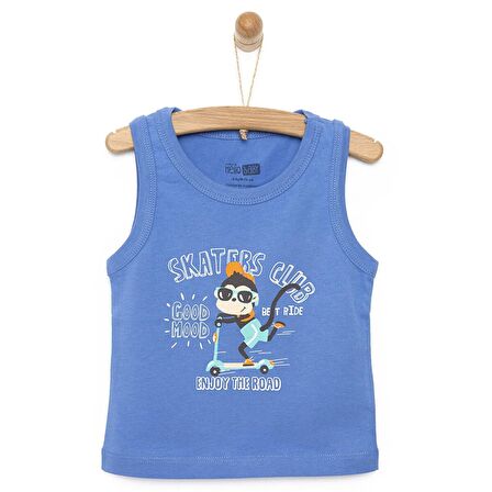 HelloBaby Basic Maymun Baskılı Atlet Tshirt Erkek Bebek