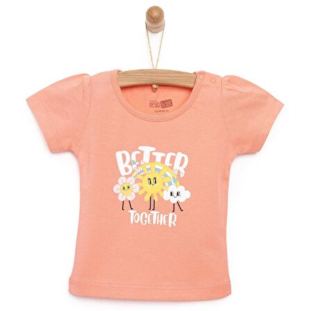 HelloBaby Basic Güneş Printed Tshirt Kız Bebek