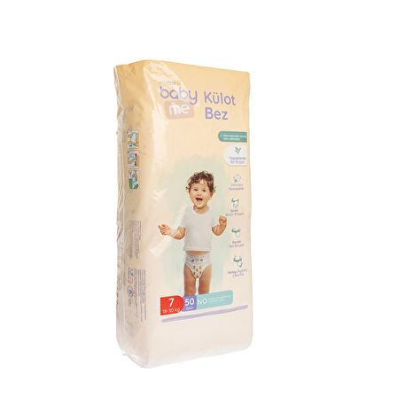 baby me Külot Bez XXLarge 7 Numara 18-30 kg  50 Adet