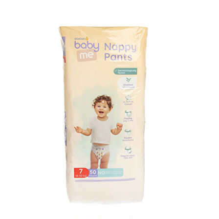 baby me Külot Bez XXLarge 7 Numara 18-30 kg  50 Adet