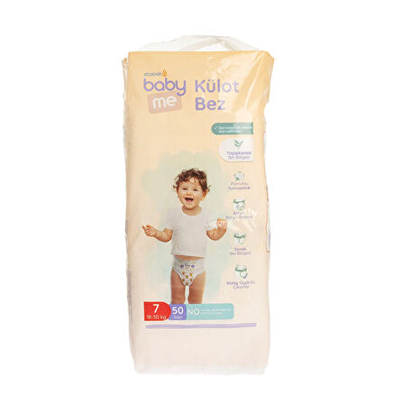 baby me Külot Bez XXLarge 7 Numara 18-30 kg  50 Adet