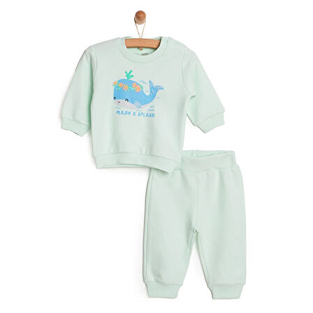 HelloBaby Basıc Eşofman Takımı Kız Bebek