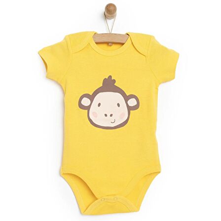 HelloBaby Sevimli Hayvan Surat Kısa Kol Body Unisex