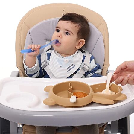 baby plus Ayı Tabak Seti - Kahverengi