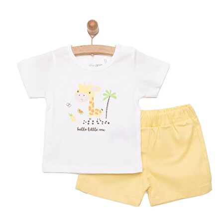 HelloBaby Yenidoğan Tshirt-Şort Kız Bebek