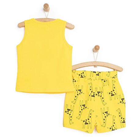 HelloBaby Basic Zürafa Baskılı Atlet-Şort Erkek Bebek