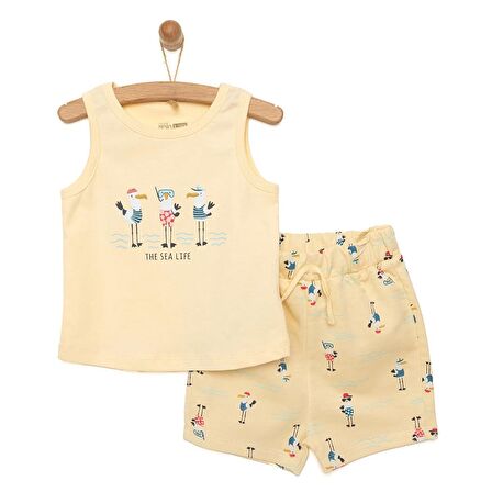 HelloBaby Basic Martı Baskılı Atlet-Şort Erkek Bebek