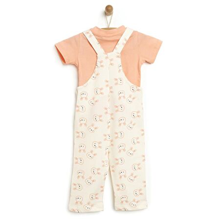 HelloBaby Yenidoğan Salopet-Tshirt Kız Bebek