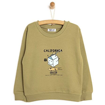 HelloBaby Basic Desenli Sweatshirt Erkek Bebek