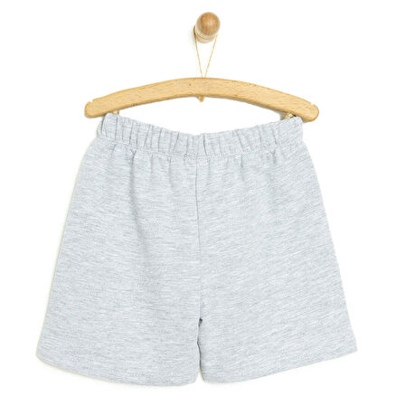 Loney Tunes Erkek Bebek Şort Social Besties Gri Melanj