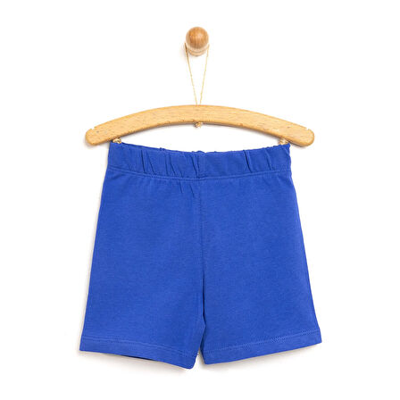 HelloBaby Erkek Bebek Basic Şort Reçme Paça Açık Mavi