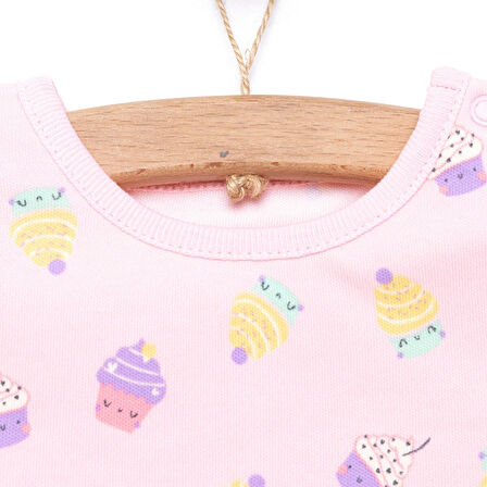 HelloBaby Yenidoğan Tshirt-Patiksiz Alt 2li Takım Kız Bebek