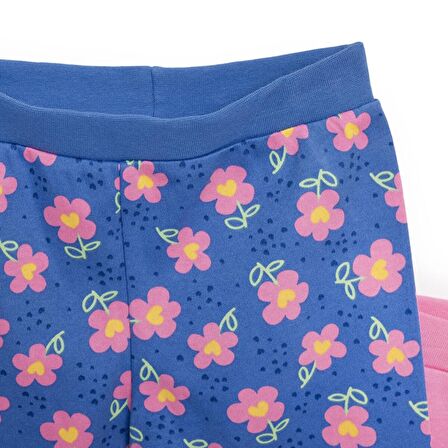 HelloBaby Basic Çiçek Desenli 2li Patiksiz Alt Kız Bebek
