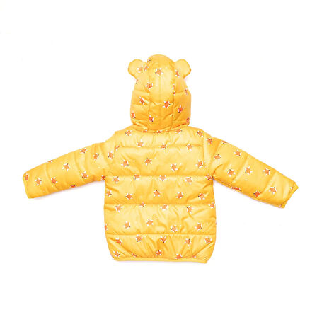 HelloBaby Basic Tilki Desenli Kulaklı Kapüşonlu Mont Erkek Bebek