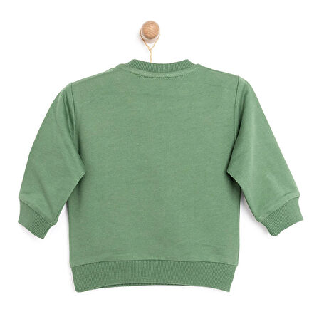 HelloBaby Basic Az Şardonlu Kamp Temalı Sweatshirt Erkek Bebek