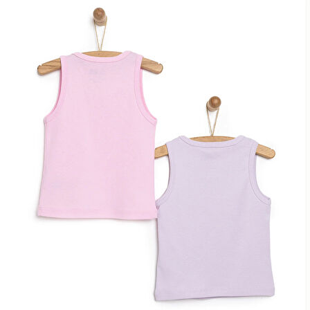 HelloBaby Kız Bebek 2li Atlet Mor