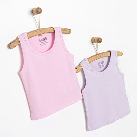 HelloBaby Kız Bebek 2li Atlet Mor