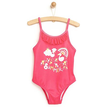 HelloBaby Flamingo Desenli Mayo Kız Bebek