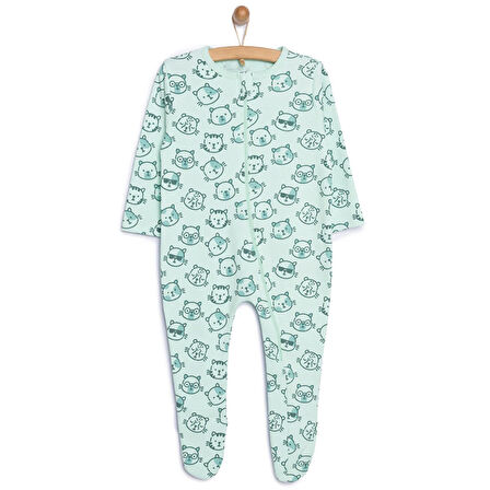 HelloBaby Yenidoğan Patikli Tulum Erkek Bebek