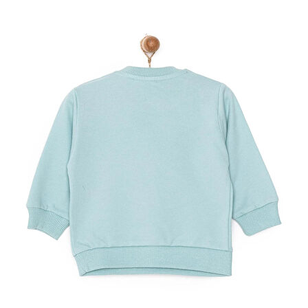 HelloBaby Basic Az Şardonlu Papatyalı Desenli Sweatshirt Kız Bebek