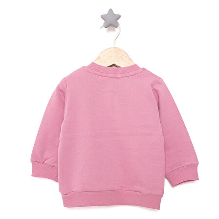 HelloBaby Basic Az Şardonlu Tavşan Desenli Sweatshirt Kız Bebek