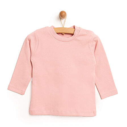 HelloBaby Basic İnterlok Uzun Kol Tshirt Kız Bebek