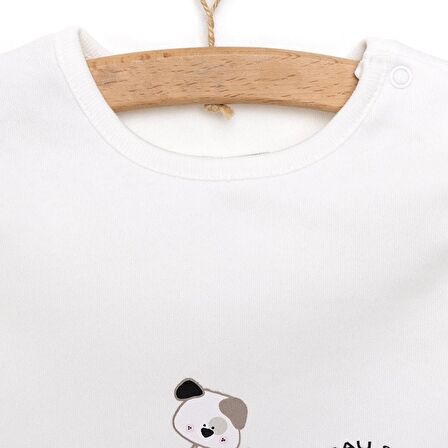 HelloBaby Köpekcik Baskılı Yenidoğan Tshirt-Patikli Alt Erkek Bebek