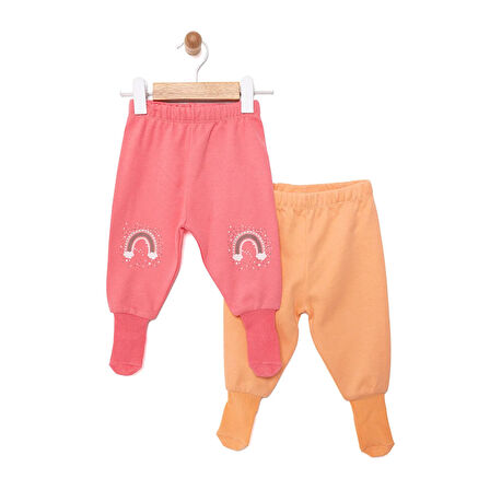 HelloBaby 2li Çoraplı Pantolon Kız Bebek