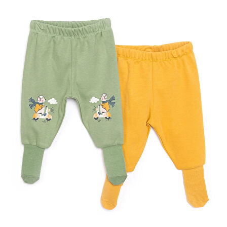 HelloBaby 2li Çoraplı Pantolon Erkek Bebek