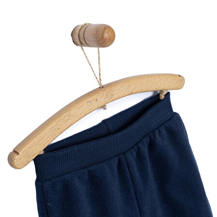 HelloBaby Erkek Bebek Basic Pantolon Polar Ribanalı Paça Gri