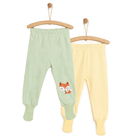 HelloBaby 2li Çoraplı Pantolon Kız Bebek