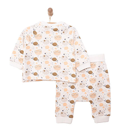 HelloBaby Yenidoğan Zıbın-Rahat Bel Patiksiz Alt 2li Takım Unisex