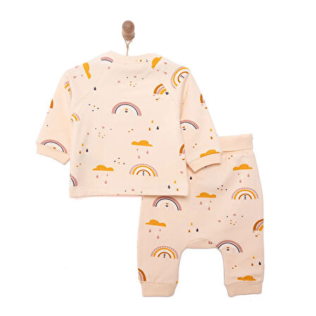 HelloBaby Yenidoğan Zıbın-Rahat Bel Patiksiz Alt 2li Takım Unisex