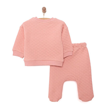 HelloBaby Yenidoğan Kapitone Sweatshirt-Patikli Alt 2li Takım Unisex