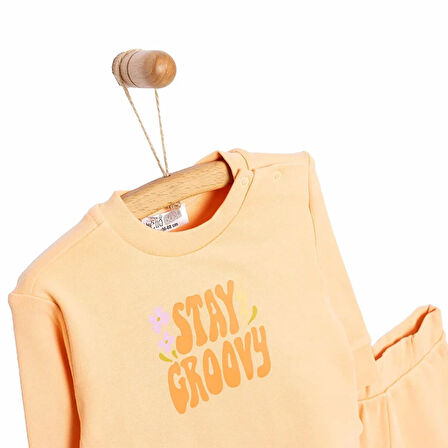 HelloBaby Basic Kız Yazı Baskılı Eşofman Takımı Kız Bebek