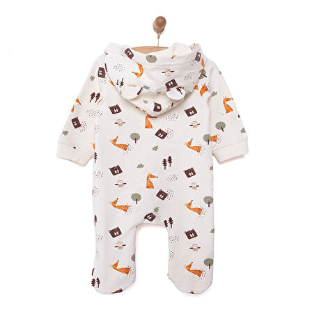 HelloBaby Yenidoğan Kapüşonlu Tulum Erkek Bebek