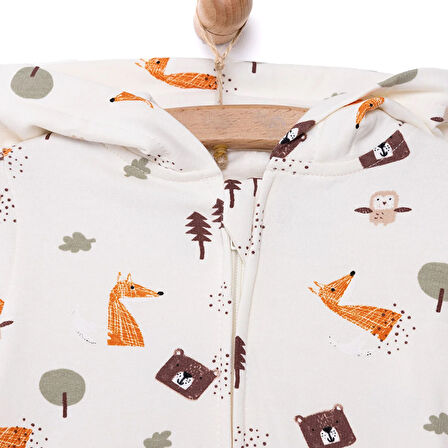 HelloBaby Yenidoğan Kapüşonlu Tulum Erkek Bebek