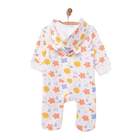HelloBaby Yenidoğan Kapüşonlu Tulum Kız Bebek