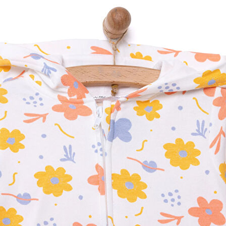 HelloBaby Yenidoğan Kapüşonlu Tulum Kız Bebek