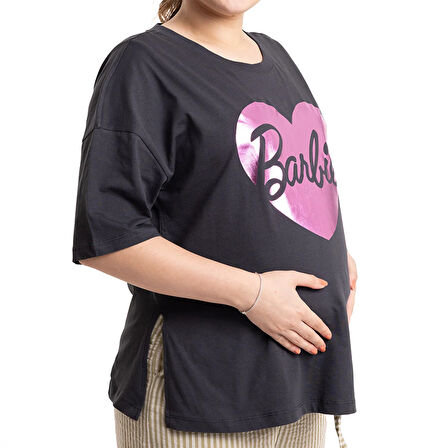 baby mom Barbie Hamile Kısa Kol Tshirt Anne Giyim