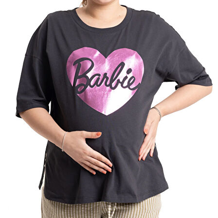 baby mom Barbie Hamile Kısa Kol Tshirt Anne Giyim