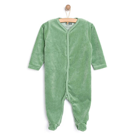 HelloBaby Yenidoğan Kadife Patikli Tulum Unisex