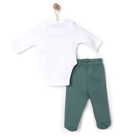 HelloBaby Loves Baskılı Yenidoğan Kız Body-Patikli Alt Kız Bebek