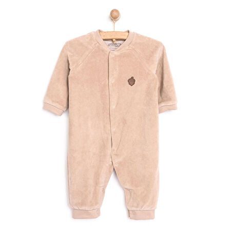 HelloBaby Erkek Kadife Patiksiz Tulum Erkek Bebek