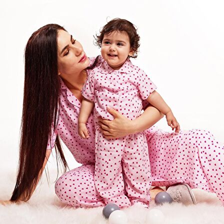 HelloBaby Kısa Kollu Pijama Takımı Kız Bebek