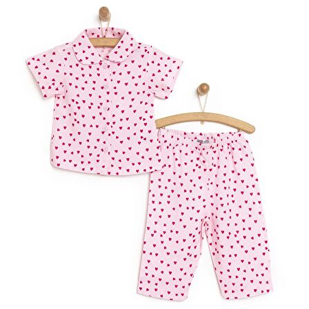 HelloBaby Kısa Kollu Pijama Takımı Kız Bebek