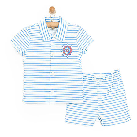 HelloBaby Kısa Kol Pijama Takımı Erkek Bebek